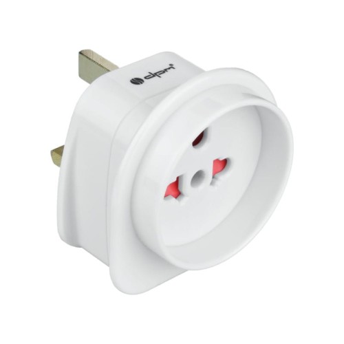 Putni adapter za UK utičnice, univerzalni bijeli