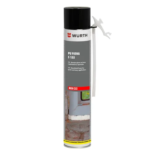 1K- Sprejna PU pjena, S155 REDSTRIPE, 750 ml