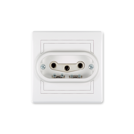 Tropolna utičnica 16A 440V sa porcelanskim jezgrom bijela
