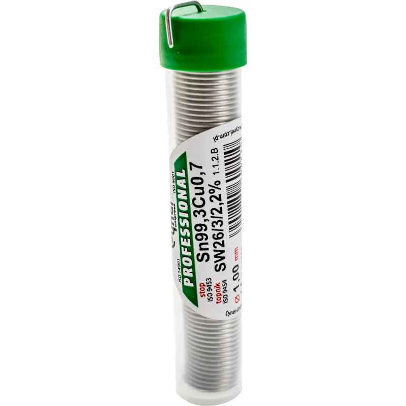 Žica za lemljenje bez olova SN99,3CU0,7 1,0mm 14g fioka