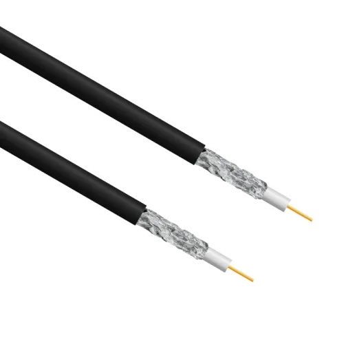 Koaksijalni kabl želiran RG6, 1,02 mm Cu, 5 m, crni