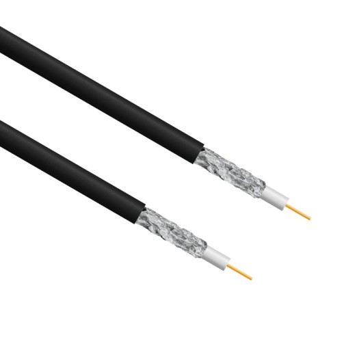 Koaksijalni kabl RG6 želiran, 1,02 mm Cu, 5 m, crni