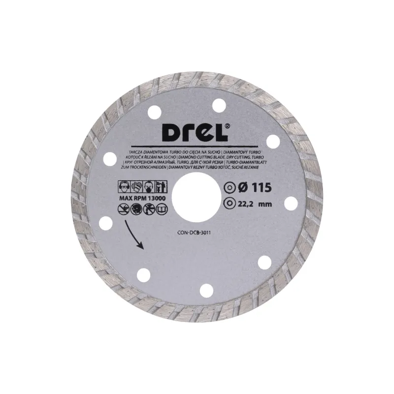 Dijamantna Turbo Rezna Tarcza 115 mm za Suho i Mokro Rezanje