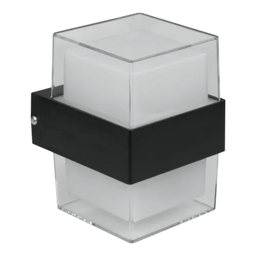 Vanjska zidna LED lampa, 10 W, 1000 lm, 4000 K, IP54, crna