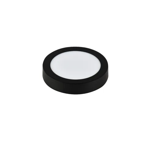 LED panel E-light 12W okrugli nadgradni 6500K crni