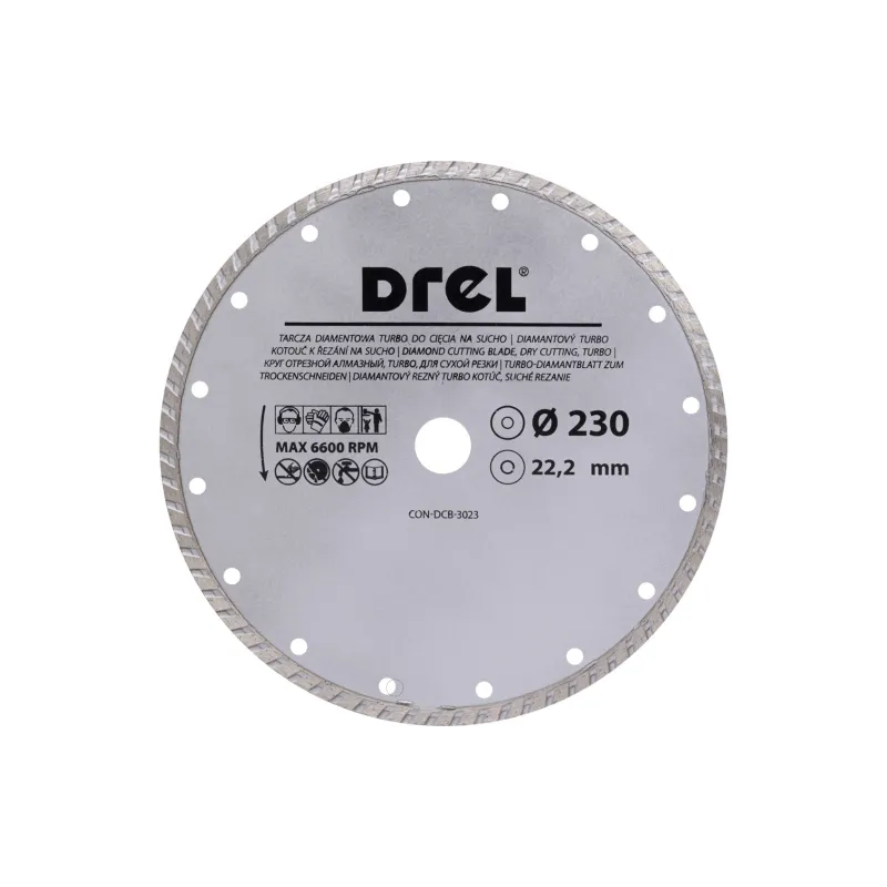 Dijamantna rezna ploča Turbo 230 mm, suho/mokro rezanje