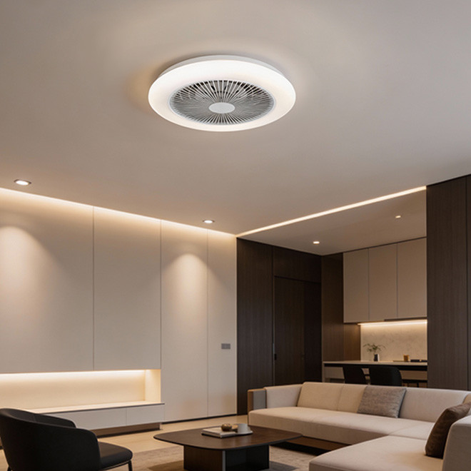 Plafonjera LED sa ventilatorom Denver EL-006 24W crna