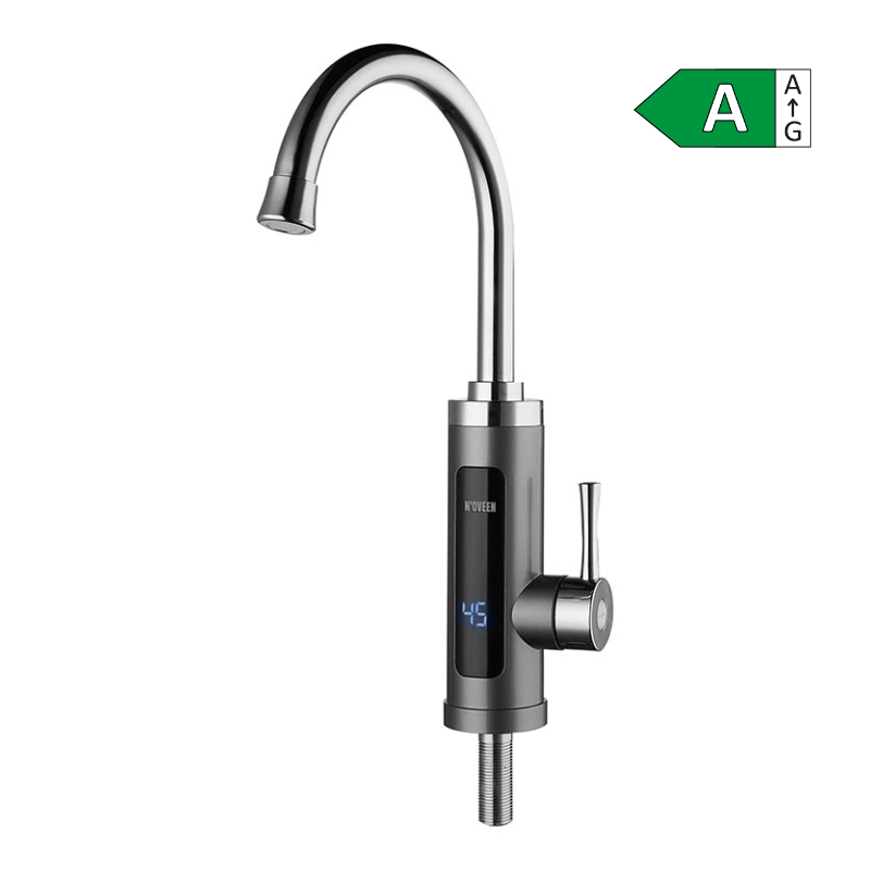 Nadgradni protočni bojler 3600W LED INOX srebreni IWH480 Noveen