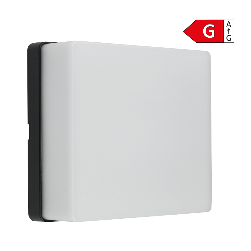 Vanjska zidna LED lampa 8W, 560lm, 3000K, IP65, crna