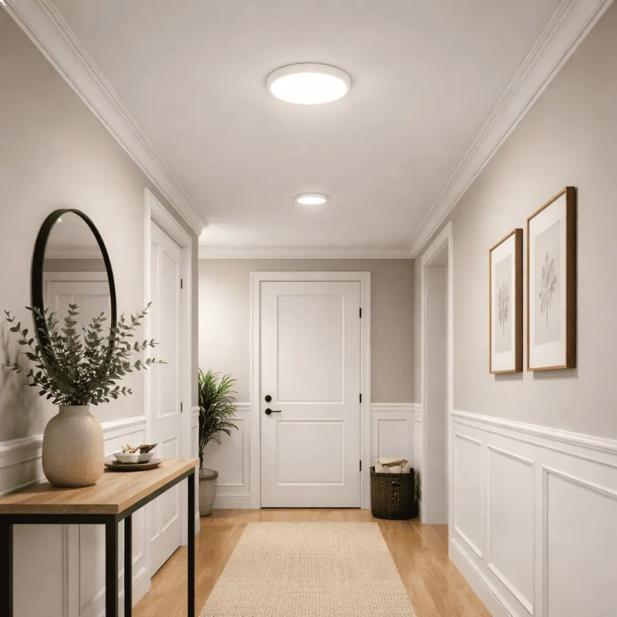 LED panel E-light 18W okrugli nadgradni 3CCT sa panik modulom
