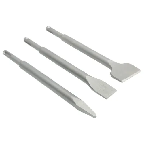SET RAVNIH DLETA 20/40X250 MM + ŠPICAK 14X250 MM, SDS-PLUS, 3 KOMADA