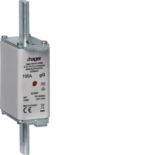 Topljivi uložak NH1C, gG, 100A, 500V ind