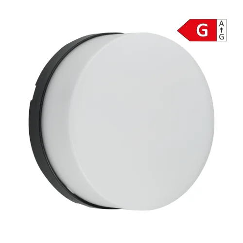 Vanjska zidna lampa, 8 W, 700 lm, 3000 K, IP65, crna