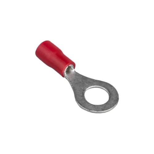 Izolovana okasta stopica M6, 1 mm2, crvena, set 10 kom