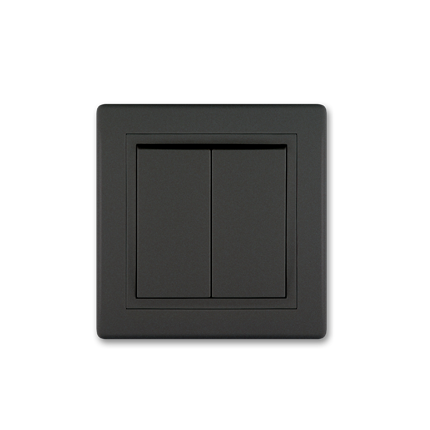 Serijska sklopka 10A 250V crna Soft Prestige 606.E1E1