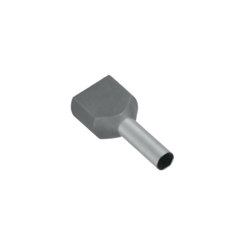 Dvostruko izolovana bakarna hilzna 8 mm, 2.5 mm2, siva, 10 kom