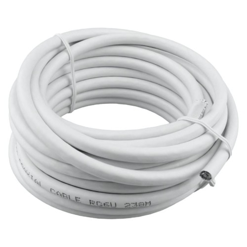 Koaksijalni kabl RG6 CCS 1 mm, 5 m - Bijeli
