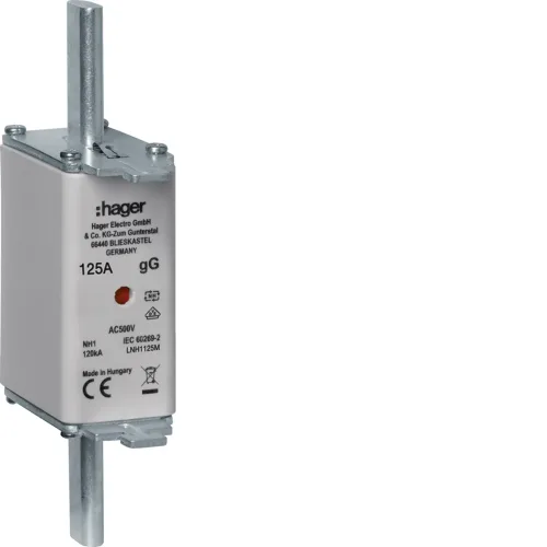 Topljivi uložak NH1C, gG, 125A, 500V ind