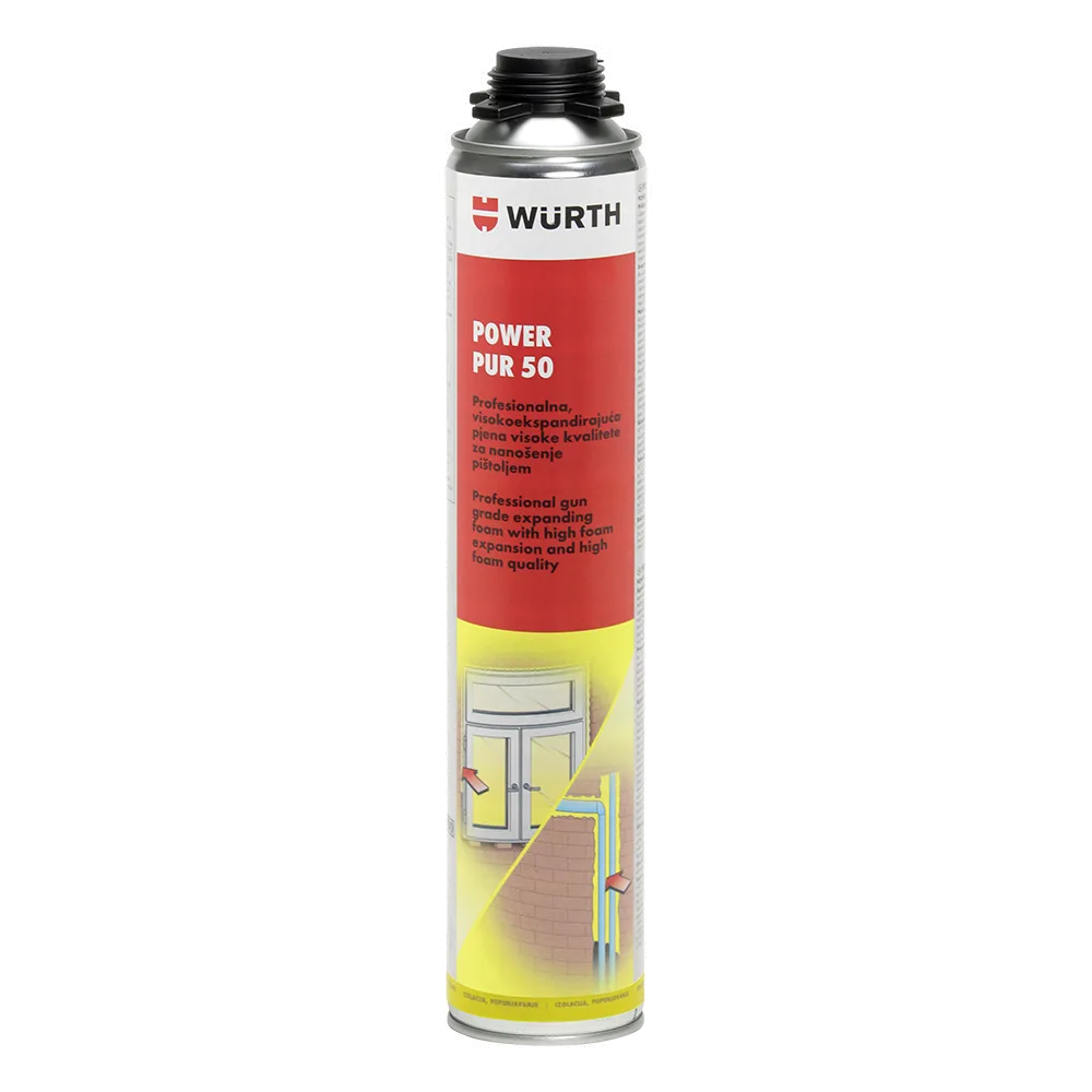 1K- Pištoljska PU pjena, POWER PUR 50, 750ml