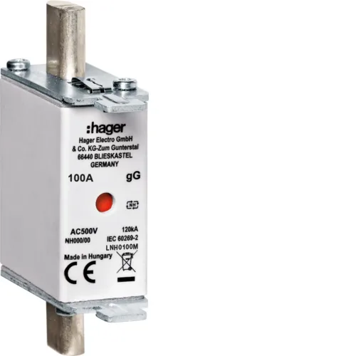 Topljivi uložak NH000, gG,100A, 500V ind