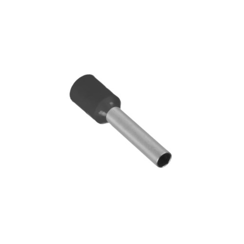 Izolovana bakarna hilzna 8 mm, 1.5 mm2, crna, set 10 kom