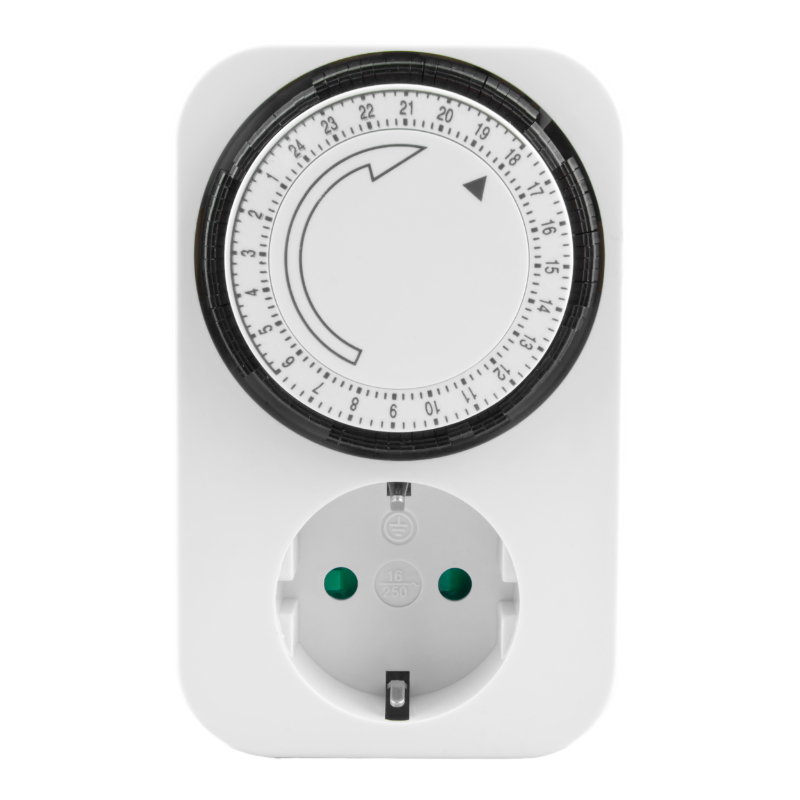 Analogni vremenski programator Schuko 24h, 16A, bijeli