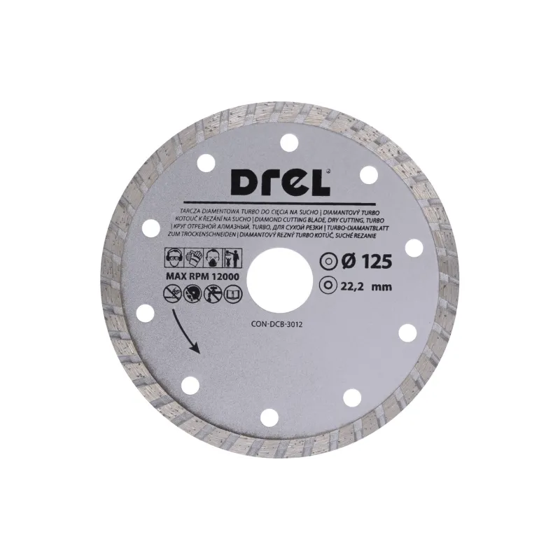 Dijamantni rezni list Turbo 125 mm za suho i mokro rezanje