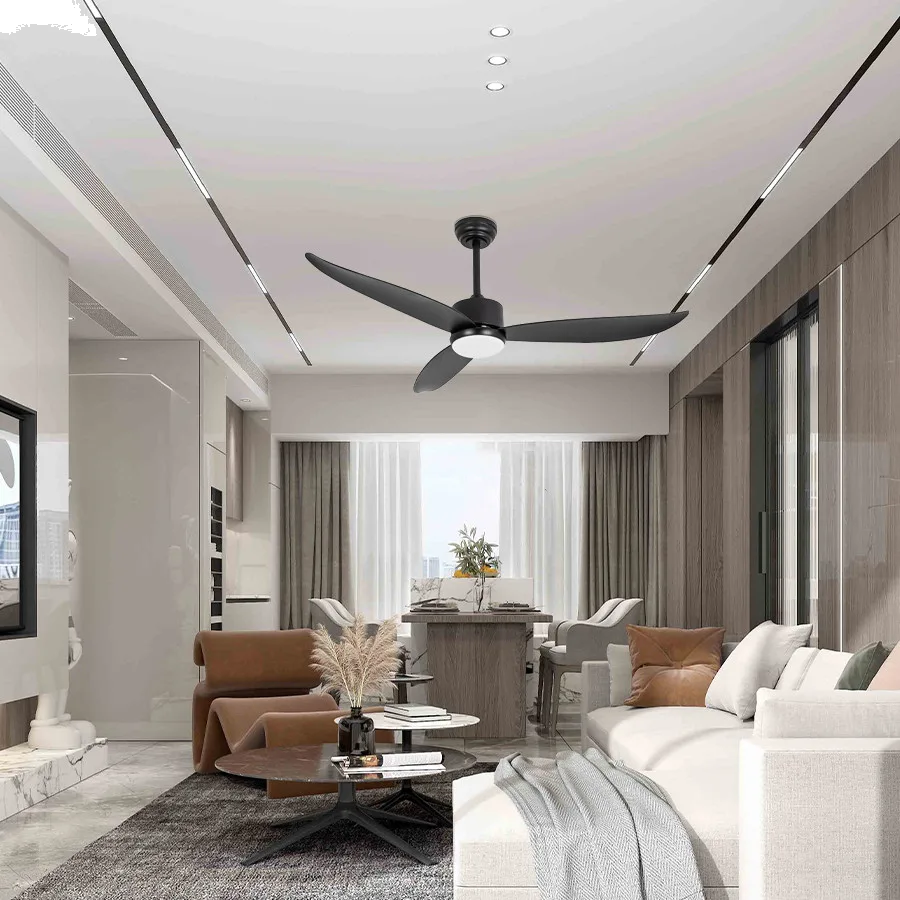 Luster LED sa ventilatorom Bratton ML-2066 crni