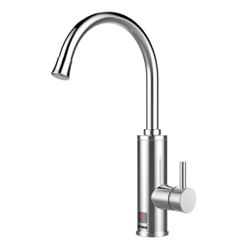 Protočni bojler Noveen IWH850, nadgradni, LED, INOX, srebreni