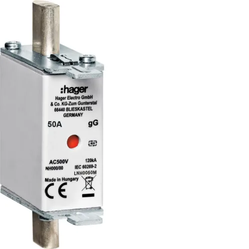 Topljivi uložak NH000, gG, 50A, 500V ind
