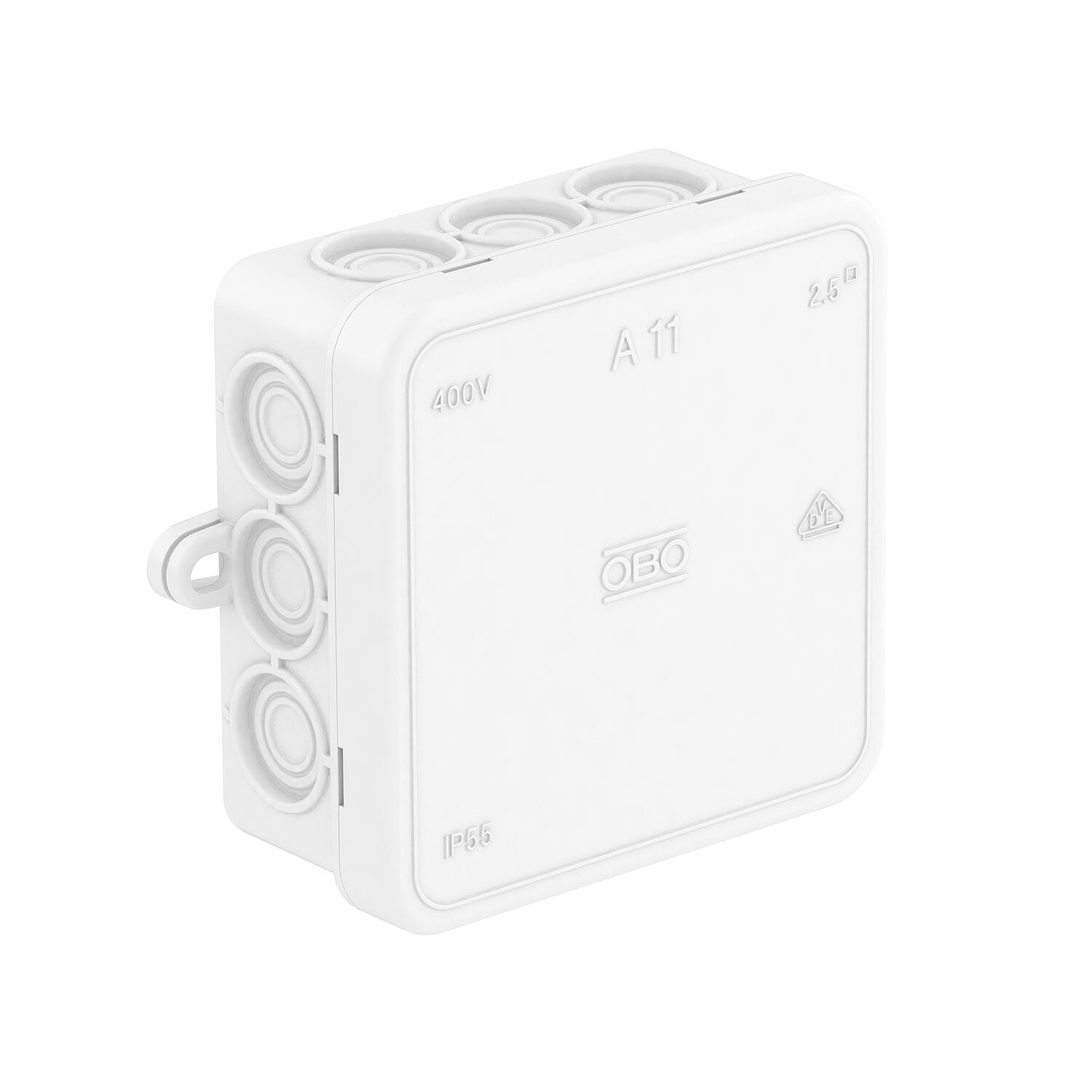 Razvodna kutija OBO A11 85x85x40 bijela IP55